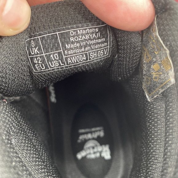 Dr Martens Women's Boots Rozarya II Oxblood Canvas Shoes Size US 10 EU 42 NEW - Picture 10 of 12